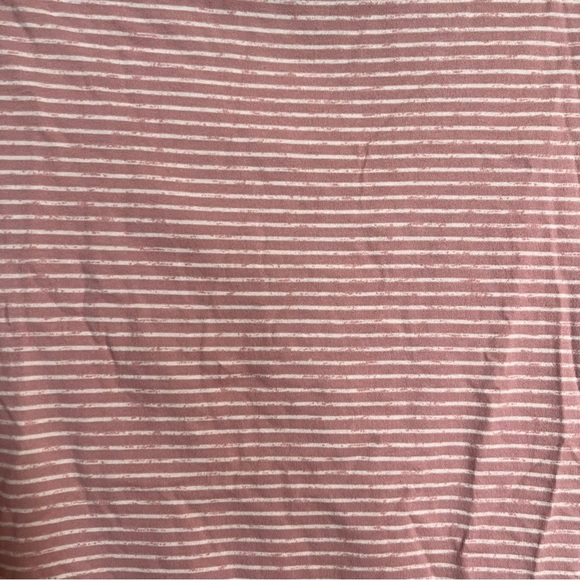 Peace Love World The Frankie Stripe Tee Dusty Rose XS - Picture 3 of 8